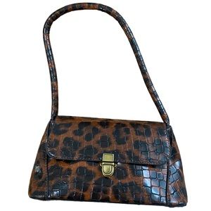 Flap Leopard Print PU Shoulder Bag